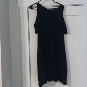 black off the shoulder dress